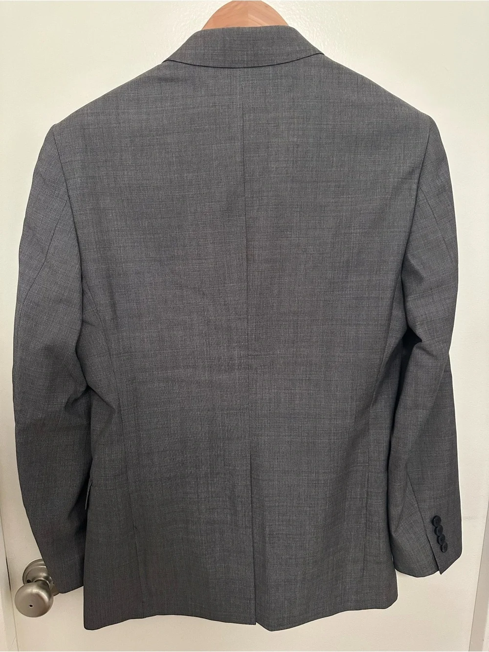 Theory 38R 100% Wool Light Grey Sport Coat Blazer
